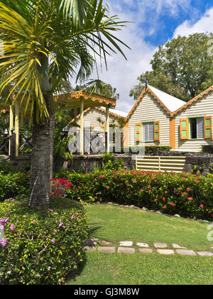 dh Botanical Gardens ST KITTS CARIBBEAN Romney Manor botanical gardens tropical garden tourist buildings wingfield estate Stock Photo