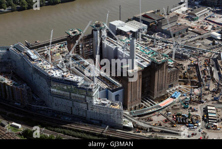 aerial view of the Battersea Power Station development by the River Thames, London SW8, UK Stock Photo