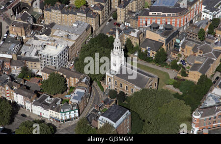 aerial view of one of London's many parish churches Stock Photo