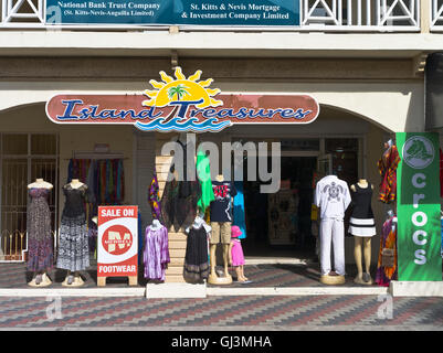 dh Basseterre ST KITTS CARIBBEAN Caribbean clothes shop Stock Photo