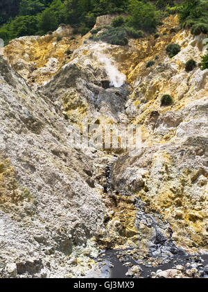 dh Sulphur Springs ST LUCIA CARIBBEAN Volcanic landscape smoking sulphur vents Stock Photo