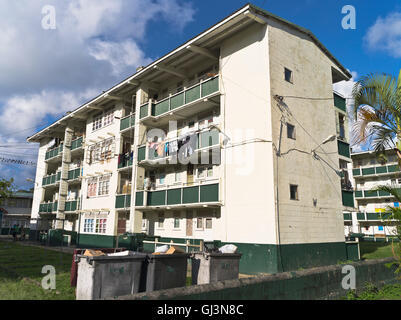 dh Castries ST LUCIA CARIBBEAN Caribbean public housing estate Stock Photo