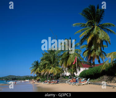 Reduit Beach, Rodney Bay, Gros Islet, St Lucia Stock Photo