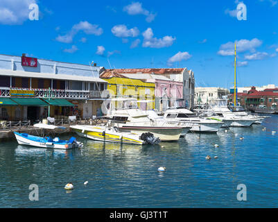 dh Bridgetown BARBADOS CARIBBEAN Careenage anchorage yacht boats harbour Stock Photo