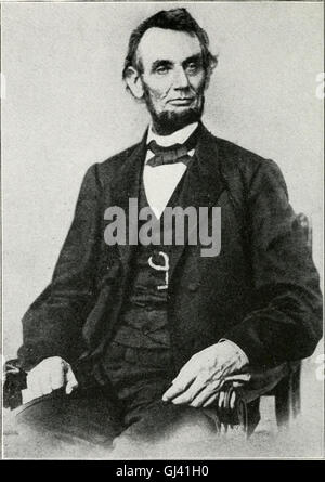 Life of Abraham Lincoln, illustrated - a biographical sketch of President Lincoln taken from Abbott's 'Lives of the Presidents,' and containing sixty half-tone illustrations and portraits (1875) Stock Photo