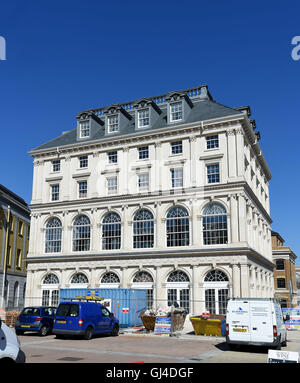 Poundbury, Dorset, UK Poundbury, Dorset, UK. 12th Aug, 2016. Pub, hotel and restaurant named after the Duchess of Cornwall Credit:  Dorset Media Service/Alamy Live News Stock Photo