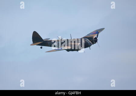 Eastbourne, UK. 13 Aug, 2016. The only surviving airworthy Bristol Blenheim bomber Credit:  Uwe Deffner/Alamy Live News Stock Photo