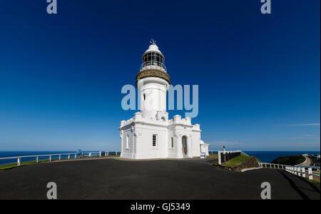 Cape Byron Lighthouse in Byron Bay. Stock Photo