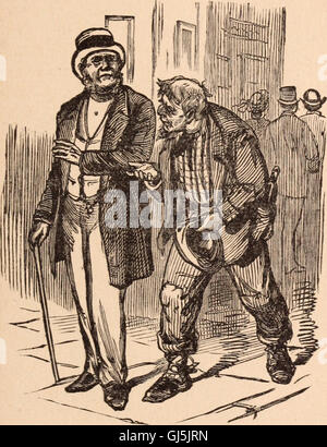 New York by sunlight and gaslight - a work descriptive of the great American metropolis; its high and low life; its splendors and miseries; its virtu (1882) Stock Photo