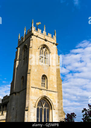 dh Winchcombe WINCHCOMBE GLOUCESTERSHIRE St Peters Norman village church belfry tower england cotswolds Stock Photo