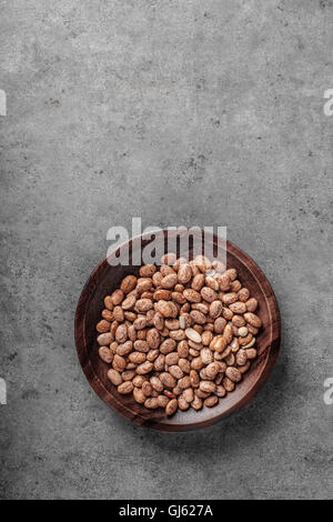 dried beans in bowl viewed from above Stock Photo