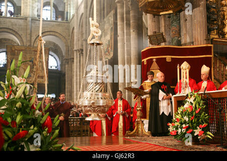Spain Galicia Botafumeiro Pilgrim s Mass In The Cathedral Of spain-galicia-botafumeiro-pilgrim-s-mass-in-the-cathedral-of
