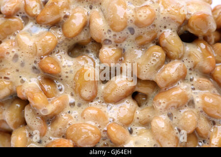 Japanese fermented soy bean isolated Stock Photo