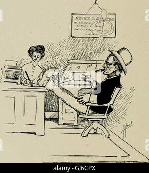 'As we see 'em,' a volume of cartoons and caricatures of Los Angeles citizens (1900) Stock Photo