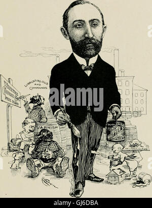 'As we see 'em,' a volume of cartoons and caricatures of Los Angeles citizens (1900) Stock Photo
