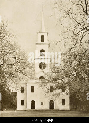 Old New England churches and their children (1906) Stock Photo