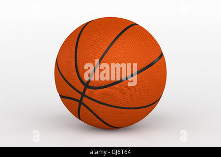 Basketball Rendering 3d rendering of a basketball ball isolated on white background ...