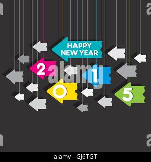 happy new year 2015 greeting background Stock Vector