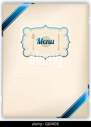 Restaurant menu design in old style Stock Vector