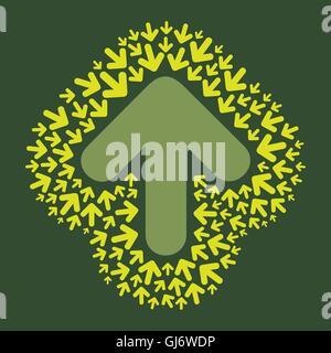 creative cursor around big cursor background vector Stock Vector