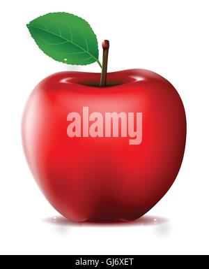 red apple for you design Stock Vector
