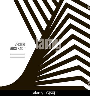 Geometric Vector Black and White Background Stock Vector