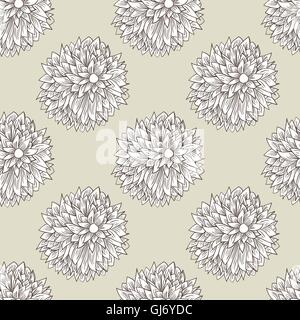 Vintage flower pattern Stock Vector