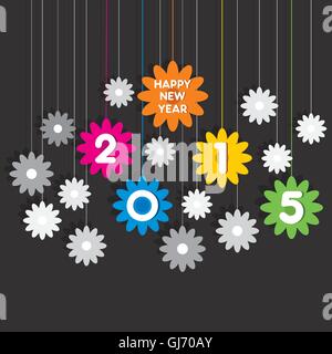 happy new year 2015 greeting background Stock Vector