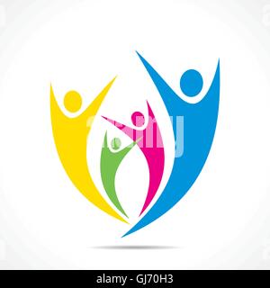 creative colorful enjoy or celebration icon design Stock Vector