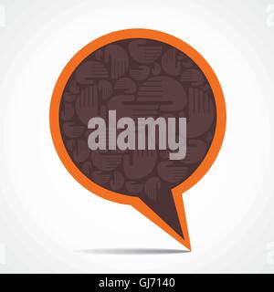 creative speech bubble Stock Vector
