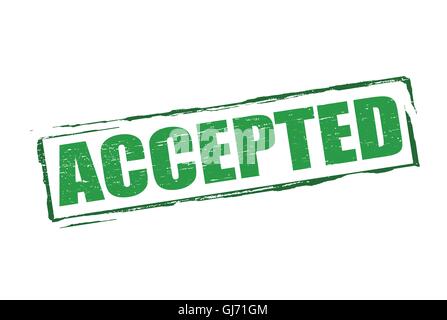 Accepted Stock Vector