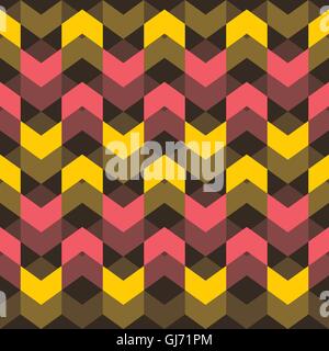 yellow and pink wave pattern background vector Stock Vector