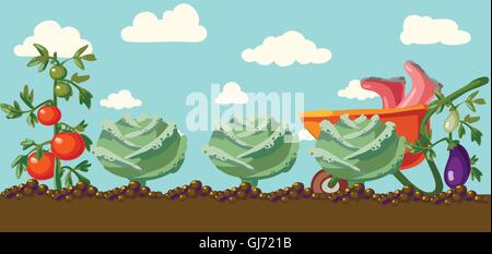 garden. vector Stock Vector