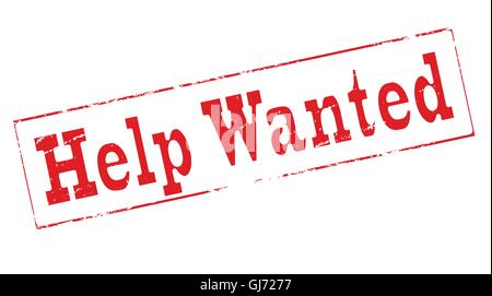 Help wanted Stock Vector