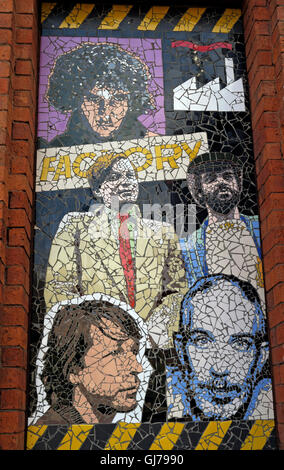 Afflecks Palace Manchester - Factory Records Tony Wilson mosaic Stock Photo