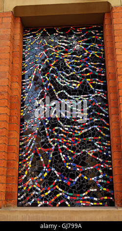 Afflecks Palace Manchester -Unknown Pleasures Mosaic Stock Photo