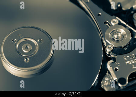 Disassembled hdd Stock Photo