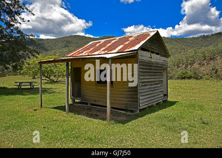 abandoned old gold mining ghost town in dalmorton on the old grafton road between glen innes and grafton Stock Photo