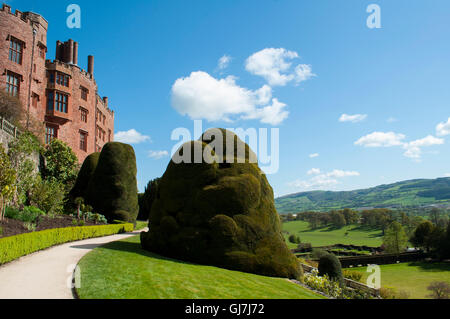 Powis Castle and Garden in Welspool, Wales Stock Photo