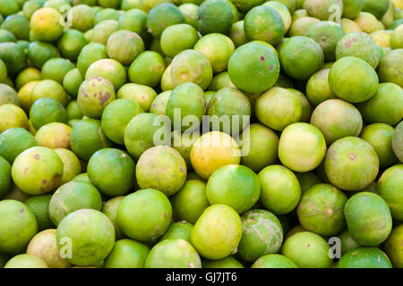 lime heap in the market Stock Photo