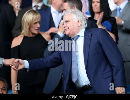 Everton chairman Bill Kenwright during the Premier League match at Goodison Park, Liverpool. Stock Photo