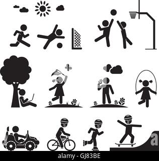 Childhood vector set. Stock Vector