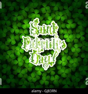 St. Patricks Day Card Stock Vector