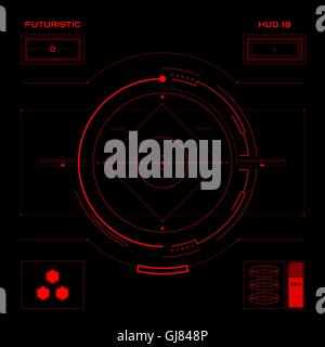 Futuristic user interface HUD Stock Vector