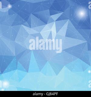Colorful iceberg abstract geometric low poly style vector illustration graphic background Stock Vector