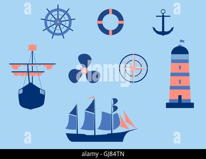 nautical elements Stock Vector