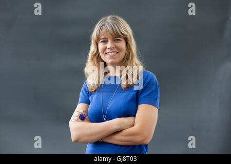 Edinburgh, UK. 14th Aug, 2016. Edinburgh International Book Festival 2nd Day. Edinburgh International Book Festival take place in Charlotte Square Gardens. Edinburgh. Pictured Claudia Hammond. Credit:  Pako Mera/Alamy Live News Stock Photo