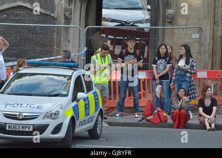 Bristol, UK. 14th Aug, 2016. Major Police Incident in the city of Bristol is Shut Down and Traffic diverted .Robert Timoney/AlamyLiveNews Stock Photo