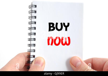Buy now text concept Stock Photo - Alamy