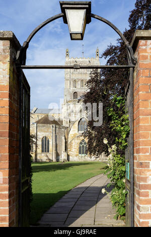 The Abbey, Tewkesbury, Gloucestershire, market town Stock Photo